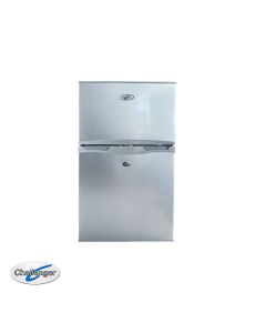 Challenger 85L DC Black Top Mount Fridge Freezer front