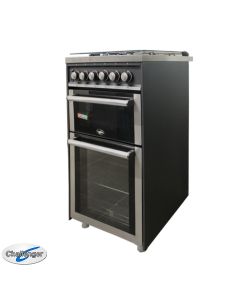 Challenger Kakapo Gas Oven, Stove and Grill black front