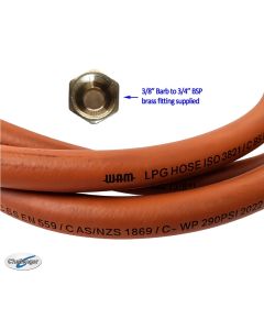 Gas Regulator & Hose Kit for gas water heater/califont connection- with 3/4'' adapter