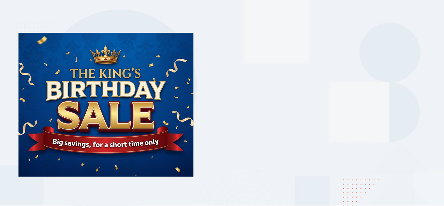 King's Birthday SALE